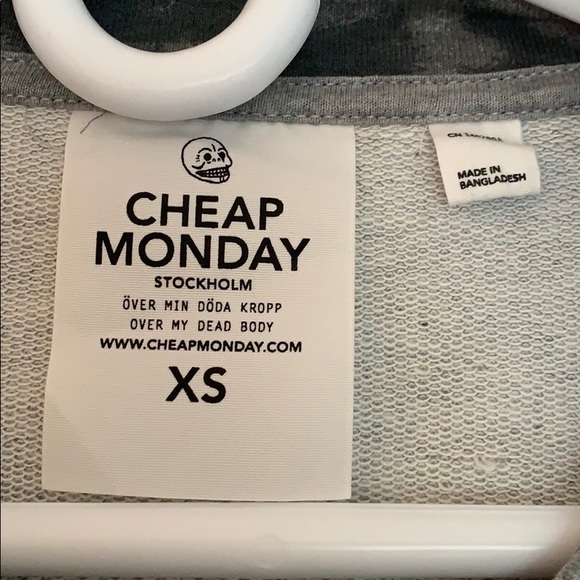 Cheap Monday Cropped Sweatshirt - Picture 3 of 4